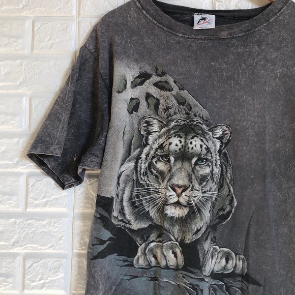 Vintage Other - Vintage 90’s Harlequin tie dye white tiger single stitch Tshirt size L